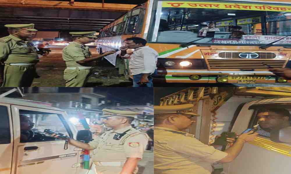 यातायात पुलिस का बड़ा एक्शन, ड्रंकन ड्राइविंग और मॉडिफाइड साइलेंसर पर चला चाबुक; 1013 चालान, 3 वाहन सीज