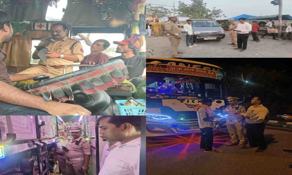 शाहजहाँपुर में परिवहन विभाग का बड़ा एक्शन: दो दिवसीय अभियान में 78 बसों की जांच, 188 वाहनों पर गिरी गाज
