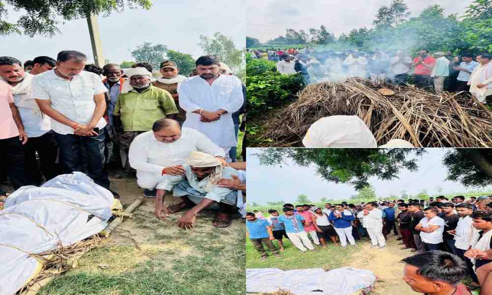 नम आंखों से गौतम को दी गई अंतिम विदाई, अंतिम यात्रा में उमड़ा जनसैलाब