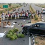 जयपुर: तेज रफ्तार SUV की टक्कर में एक ही परिवार के चार लोगों की मौत, 20 फीट दूर जा गिरे शव