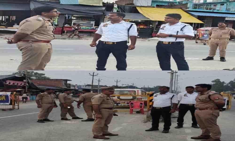 कांवड़ यात्रा को लेकर पुलिस अलर्ट, सीओ सदर ने ड्यूटी और पिकेट का किया निरीक्षण